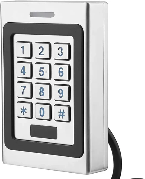 Fechadura de porta ADHEX SECURE  com entrada por proximidade RFID, sistema de controle de acesso por cartão, teclado iluminado com leitor de senha RFID eletrônico