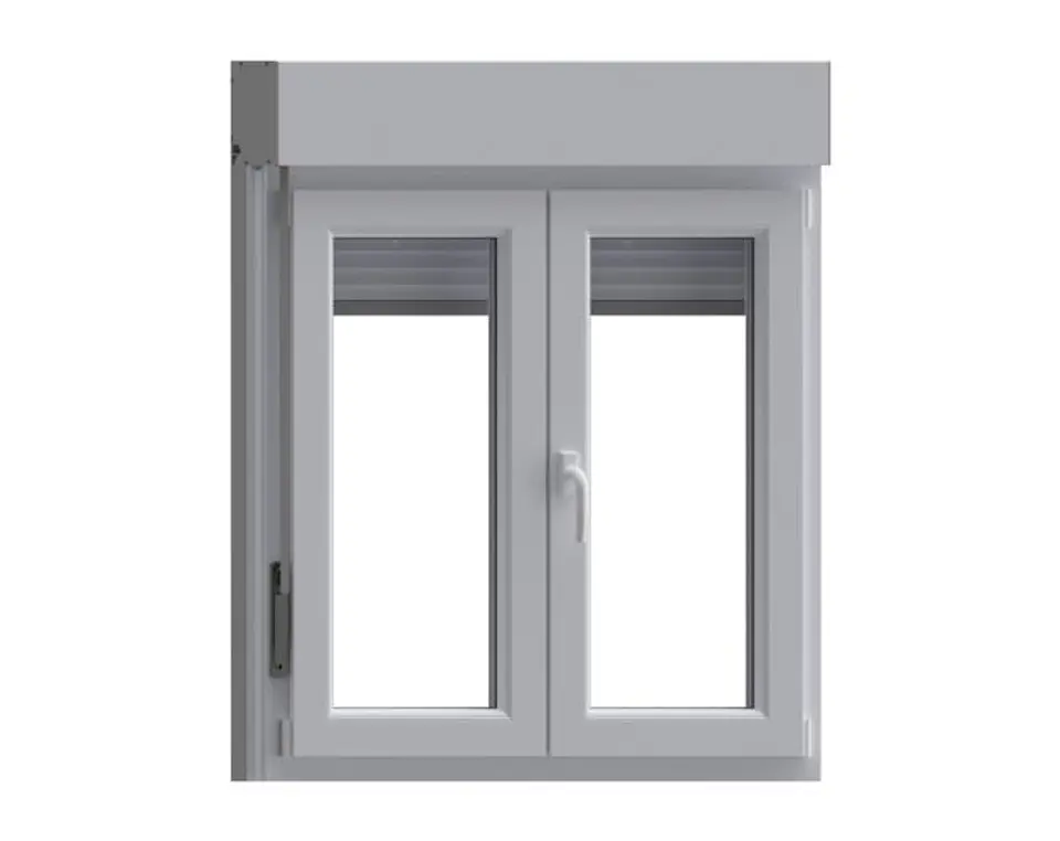 Janela ADHEX PVC oscilobatente branca com persiana 117x100cm 60mm 5