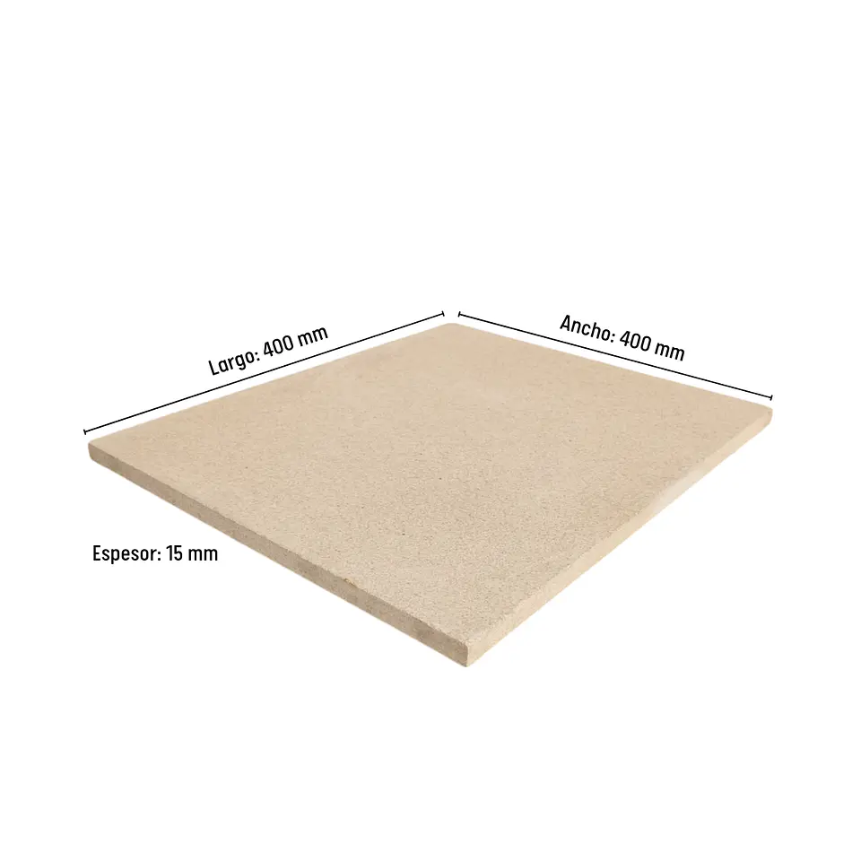Placa refractaria de cordierita – 400x400x15 mm – 1350°C 1