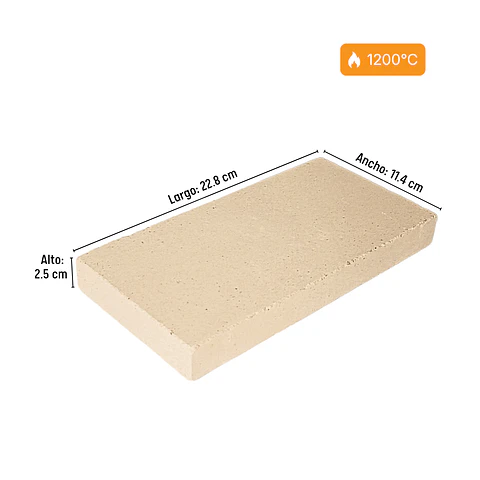 Ladrillo refractario 1” – 1200°C