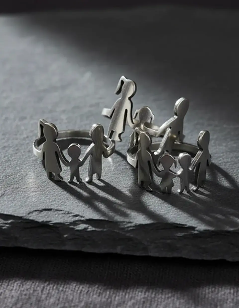 Anillo Mamá Papá Hijos Familia Amor Regalo Madre Joyas Mujer 8