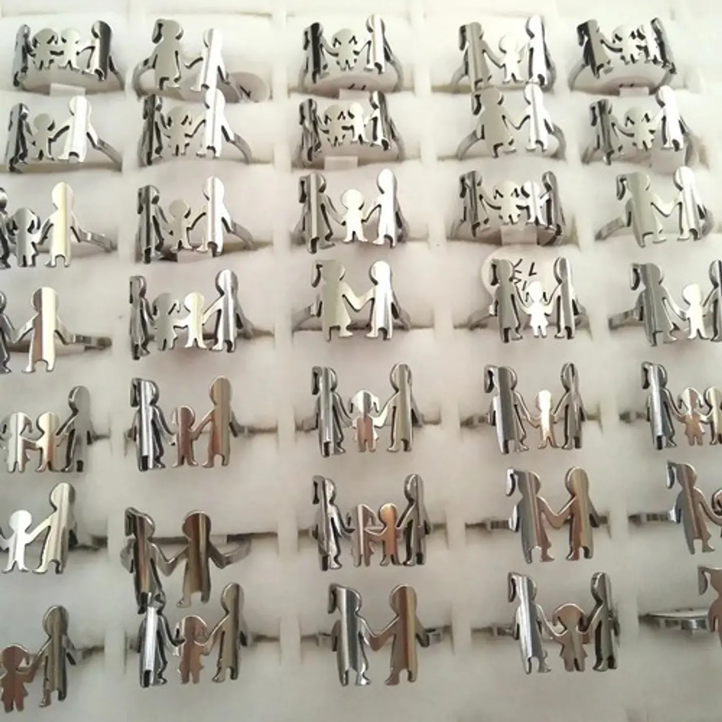 Anillo Mamá Papá Hijos Familia Amor Regalo Madre Joyas Mujer 14