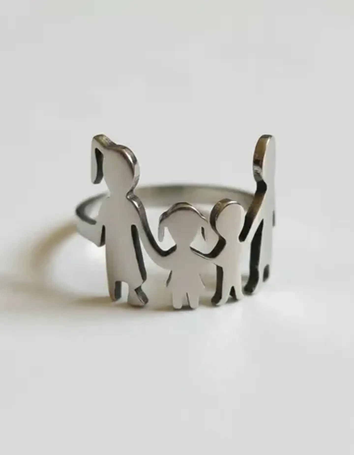Anillo Mamá Papá Hijos Familia Amor Regalo Madre Joyas Mujer 16