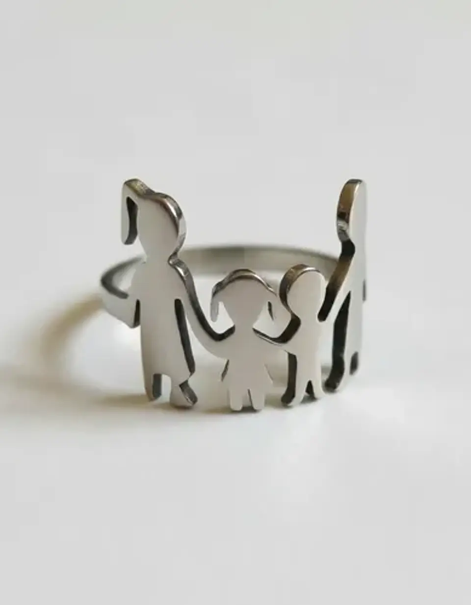 Anillo Mamá Papá Hijos Familia Amor Regalo Madre Joyas Mujer 16