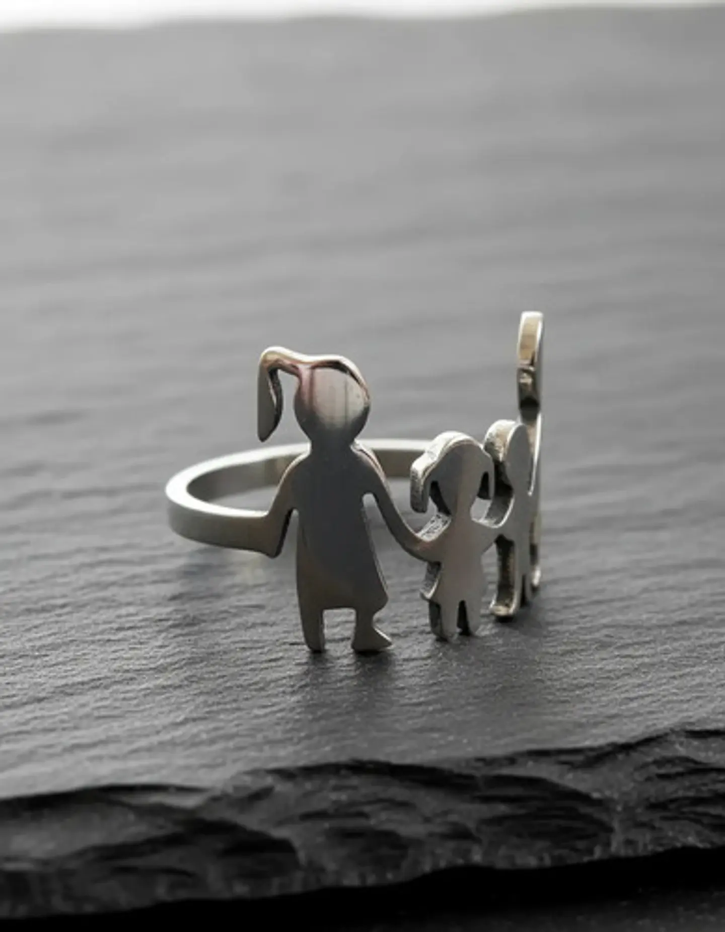 Anillo Mamá Papá Hijos Familia Amor Regalo Madre Joyas Mujer 17