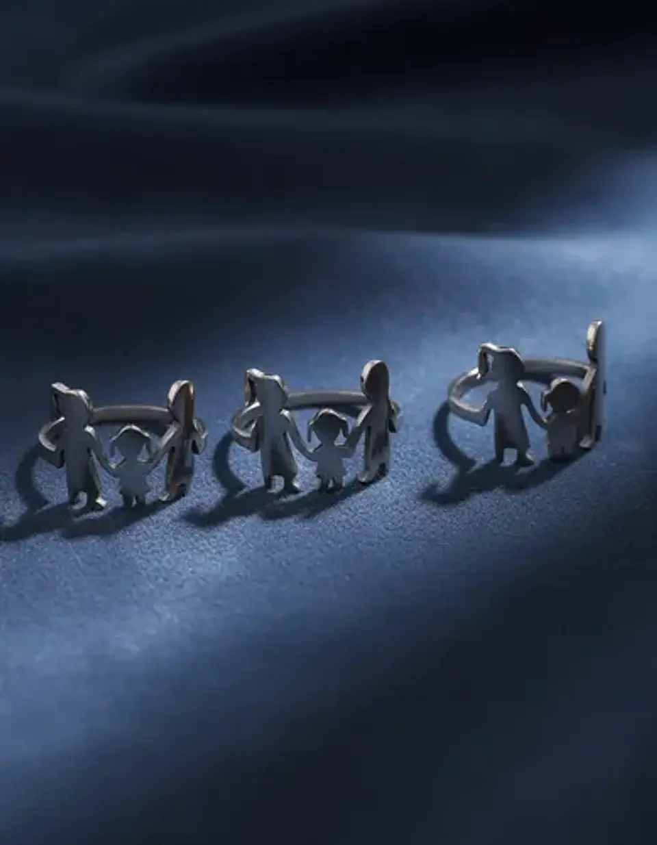 Anillo Mamá Papá Hijos Familia Amor Regalo Madre Joyas Mujer 20