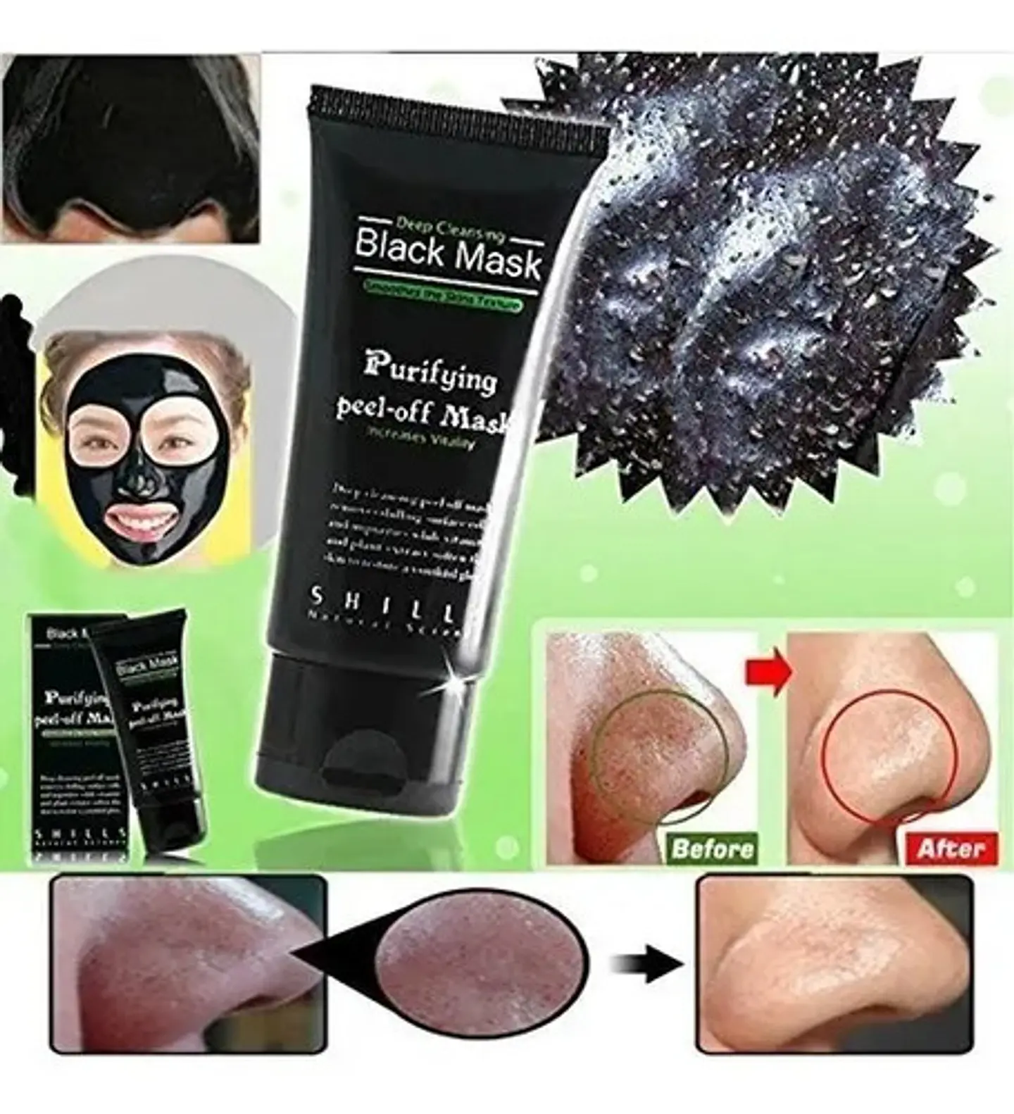 Mascarilla Facial Negra 50 Ml, Puntos Negros Acné 4