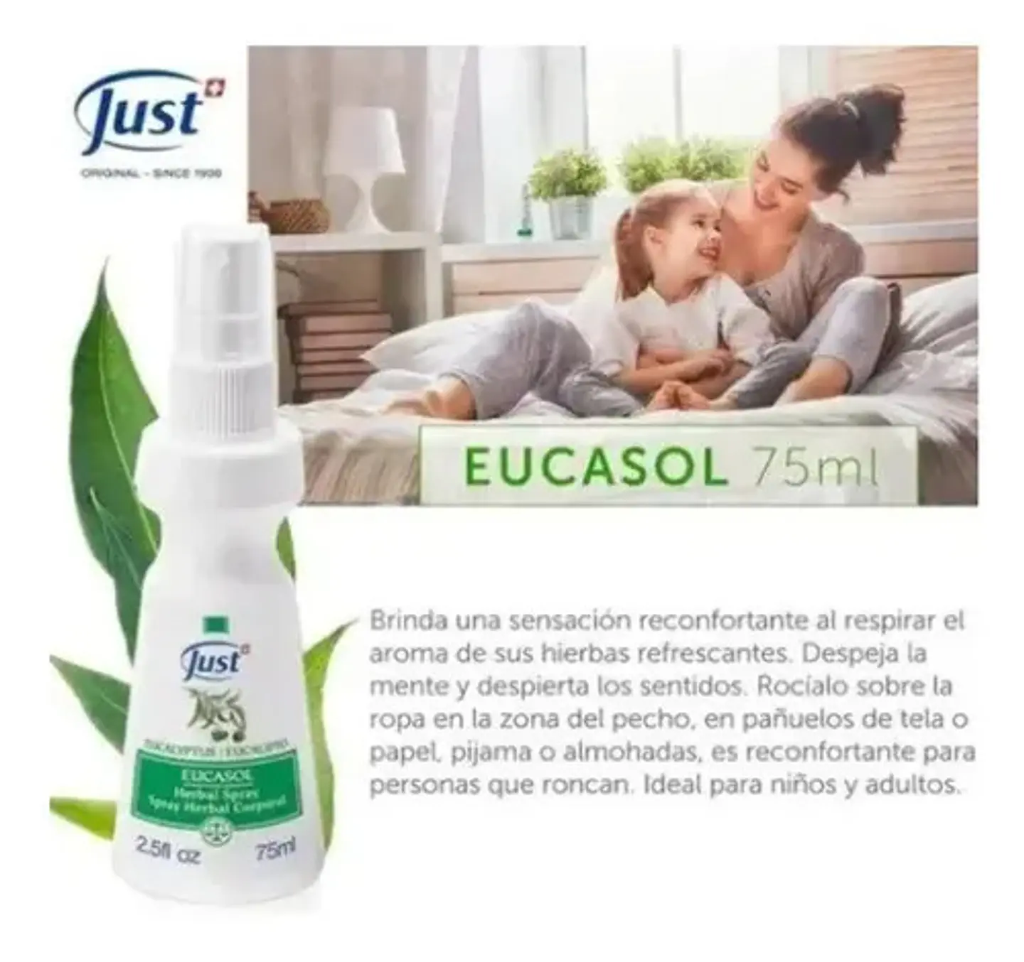 Eucasol Just Spray De Eucalipto 75ml 3