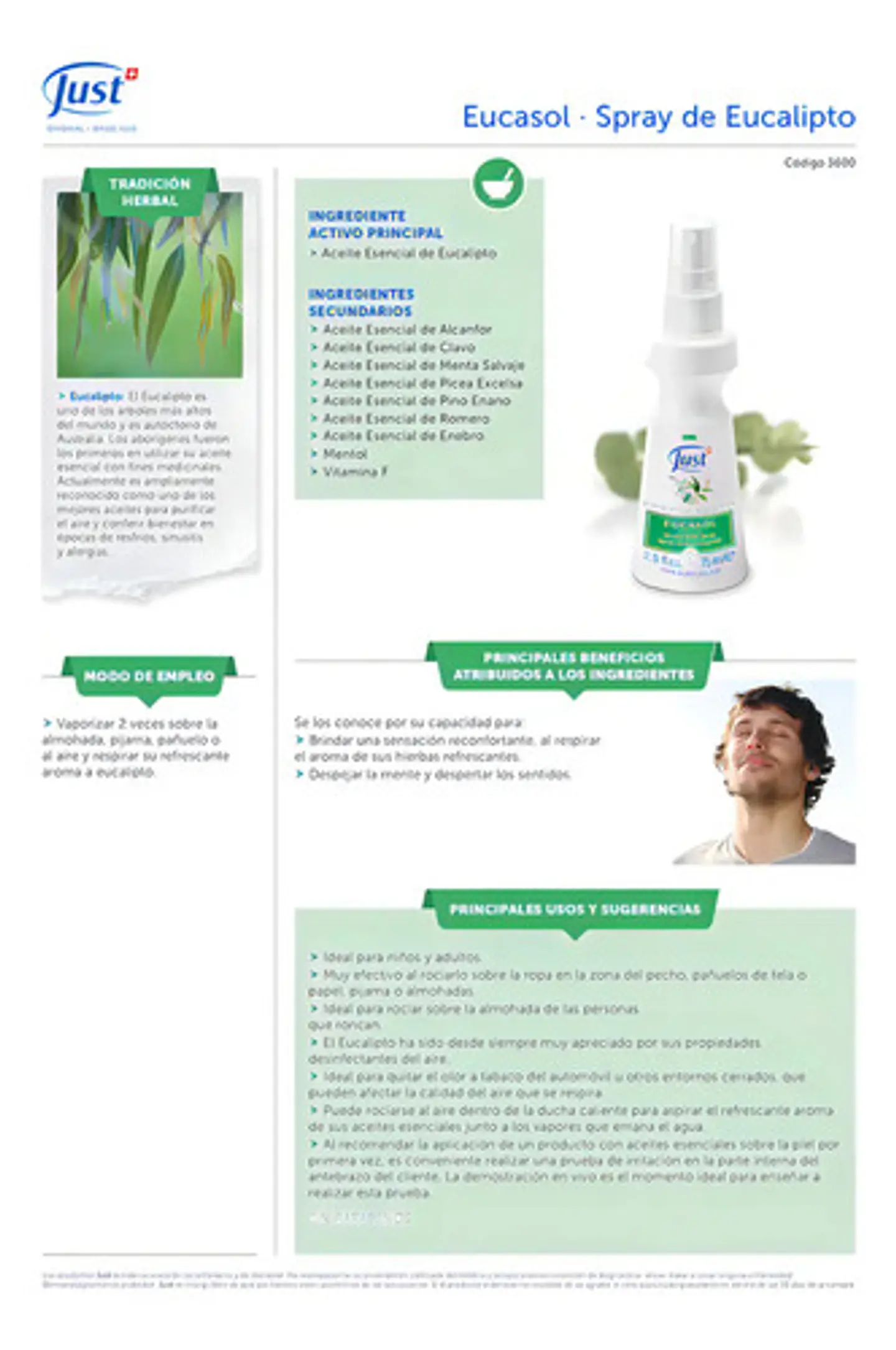 Eucasol Just Spray De Eucalipto 75ml 8