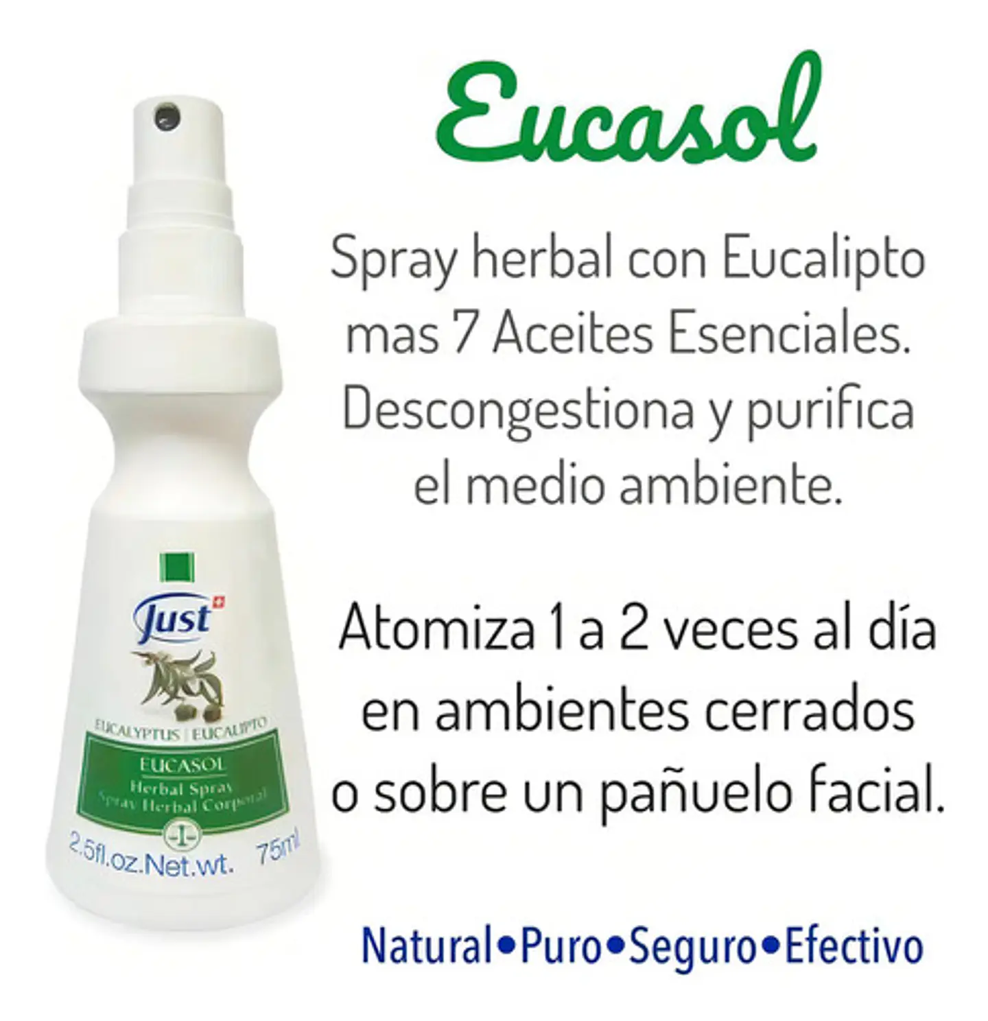Eucasol Just Spray De Eucalipto 75ml 11
