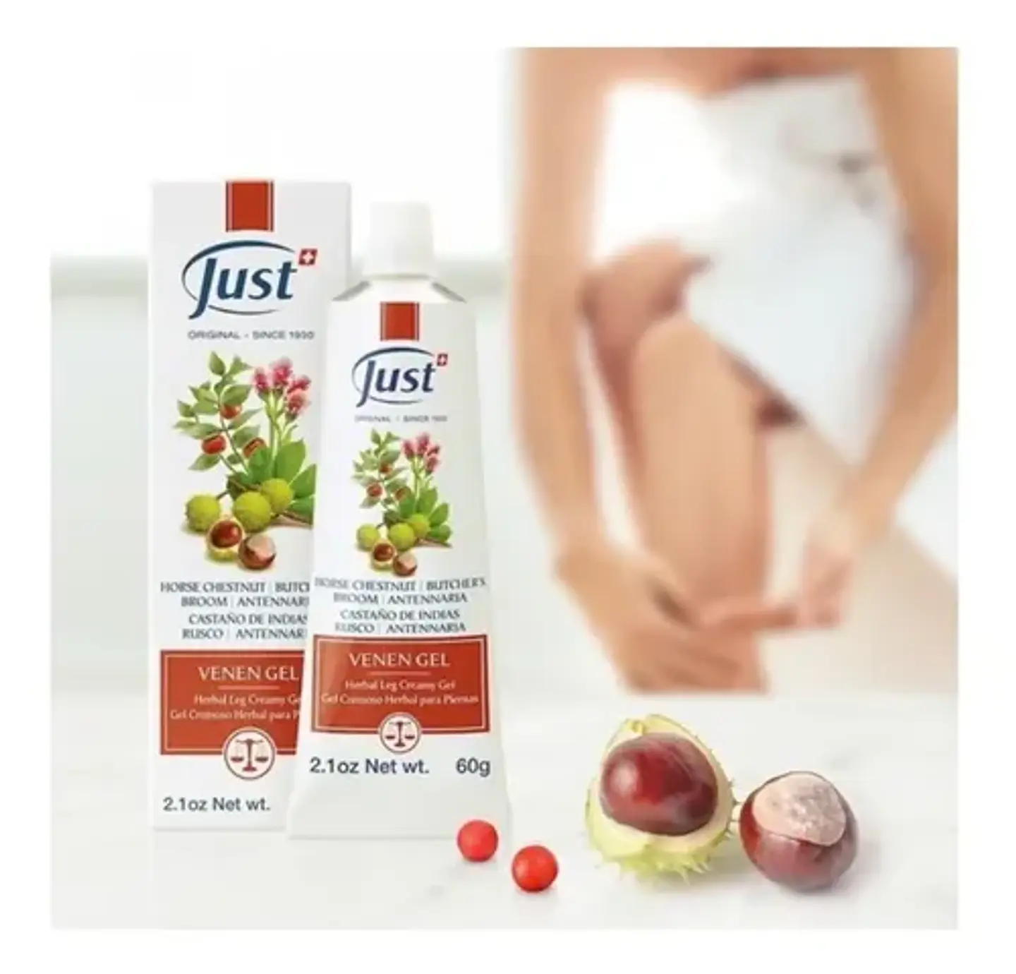 Venen Gel Para Piernas Circulación Y Varices 60g Swiss Just 4