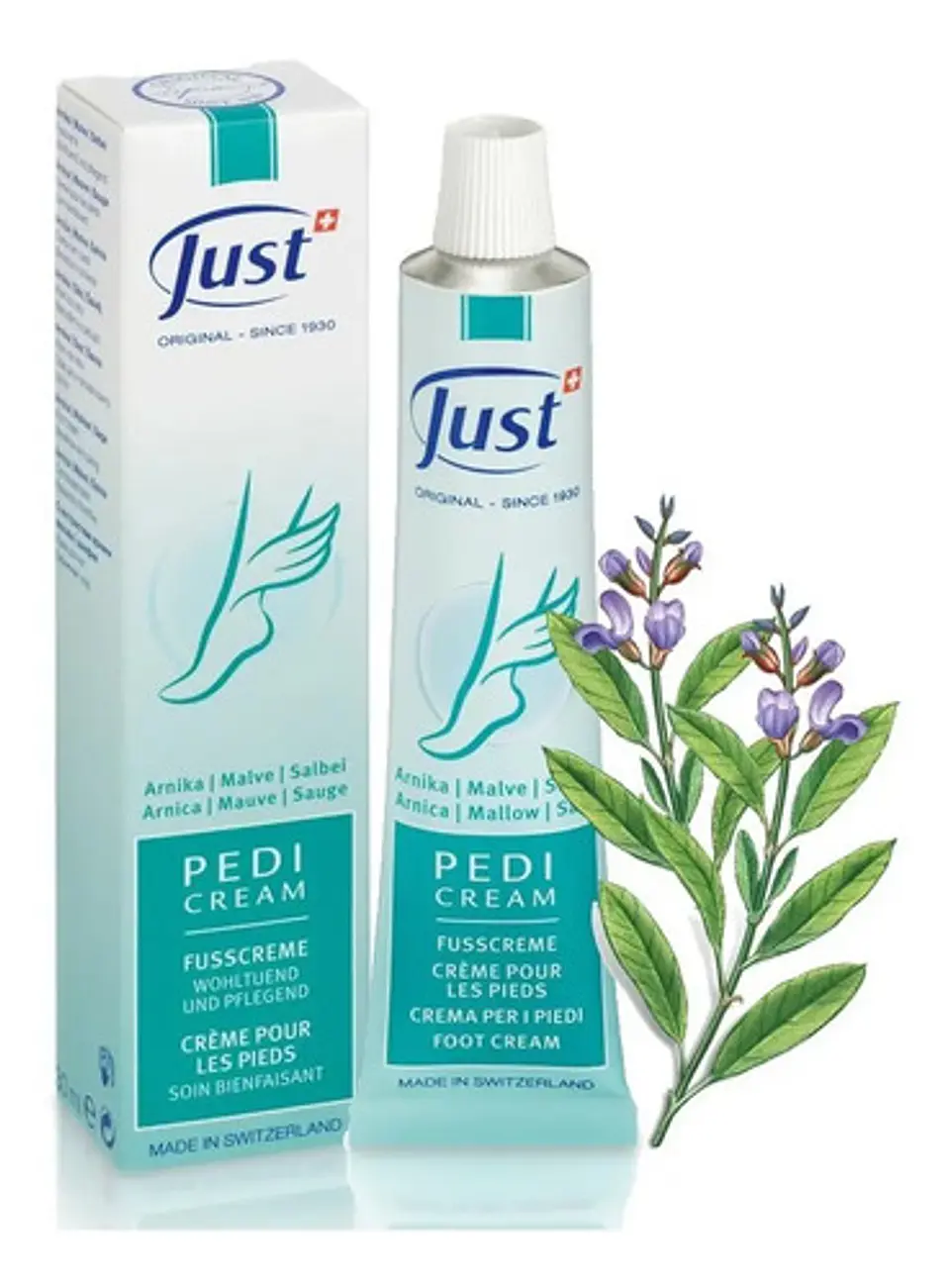 Crema Herbal Para Pies Pedicream 96gr Swiss Just Original 2