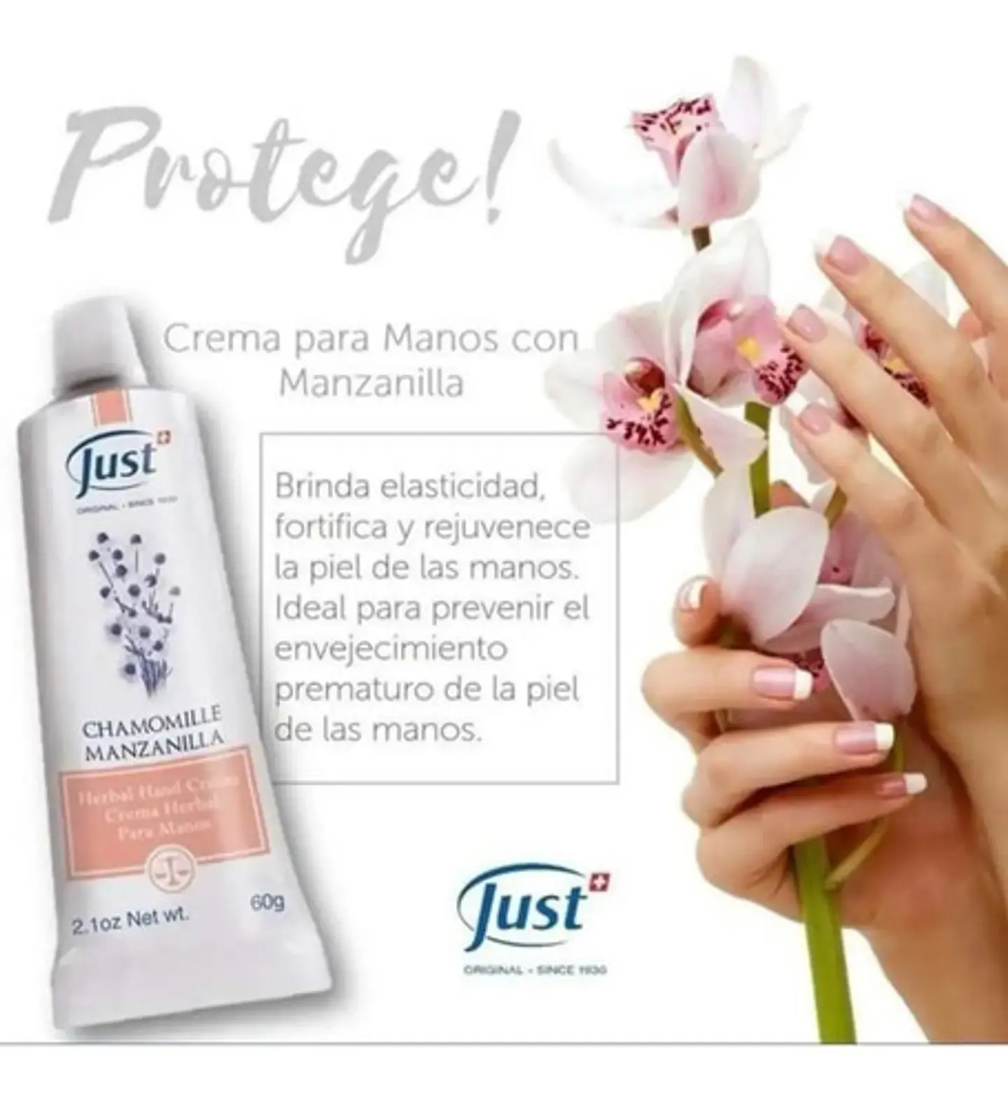 Crema Manos Manzanilla 100g Swiss Just 4