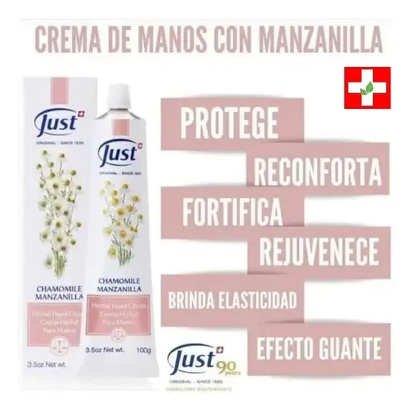 Crema Manos Manzanilla 100g Swiss Just 9