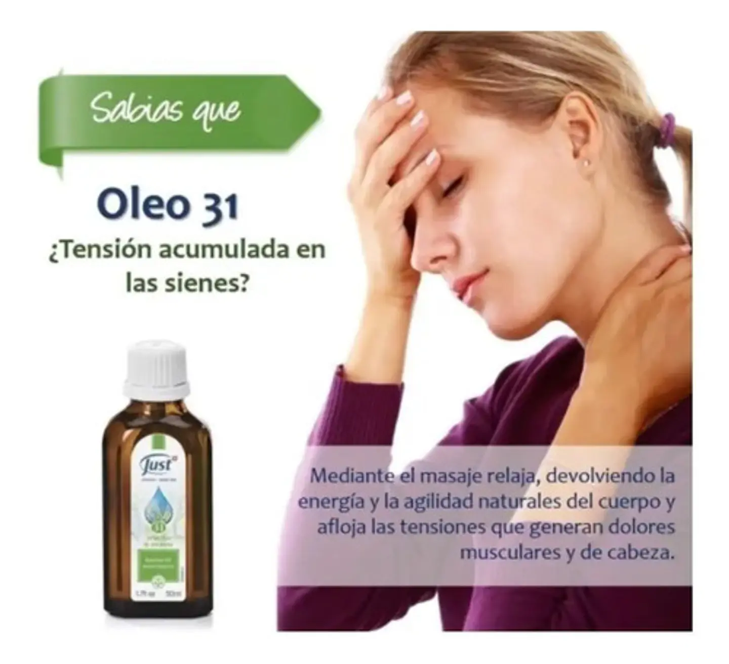 Óleo 31 Aceite Esencial 31 Hierbas Swiss Just 20ml 8