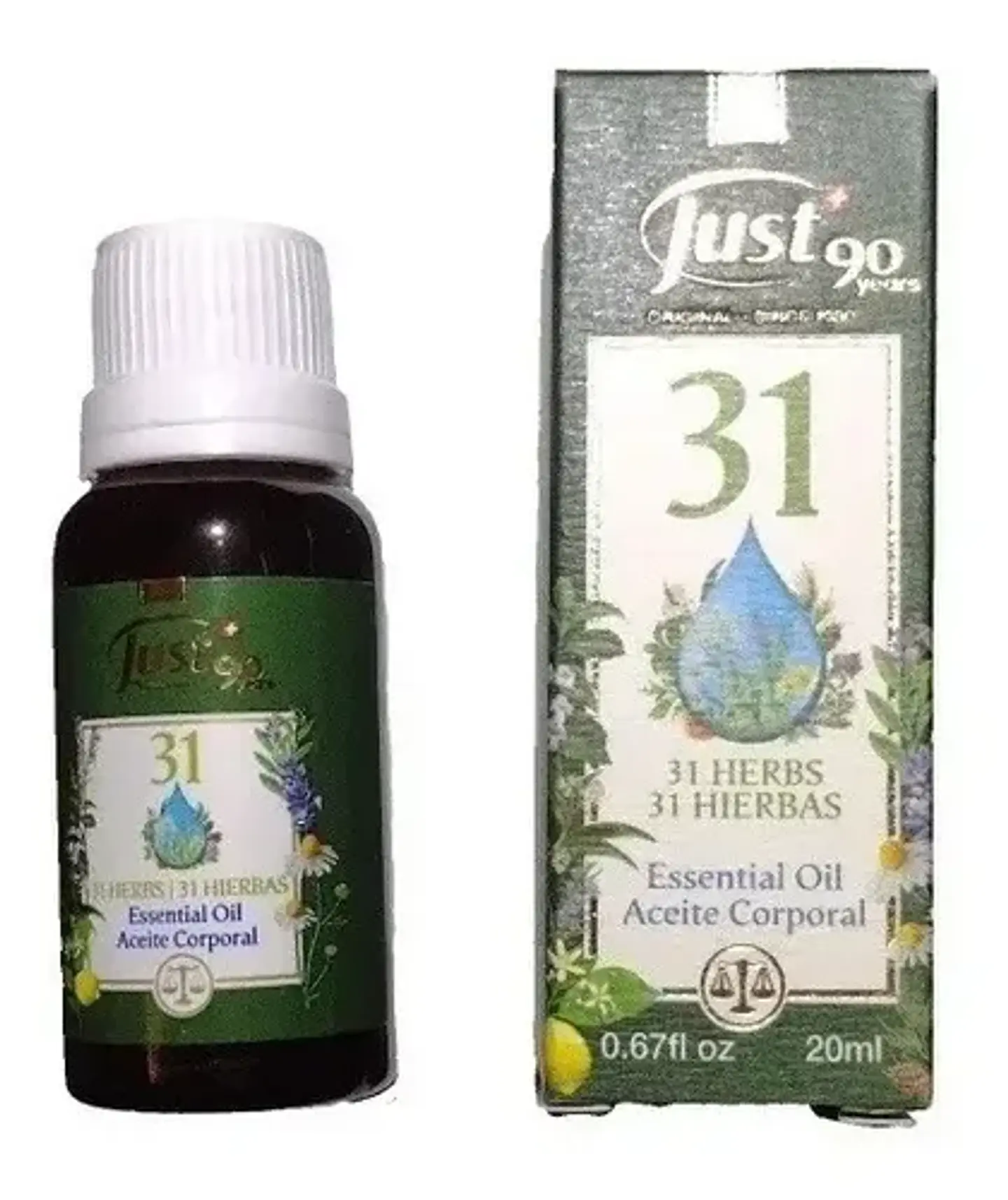 Óleo 31 Aceite Esencial 31 Hierbas Swiss Just 20ml 10
