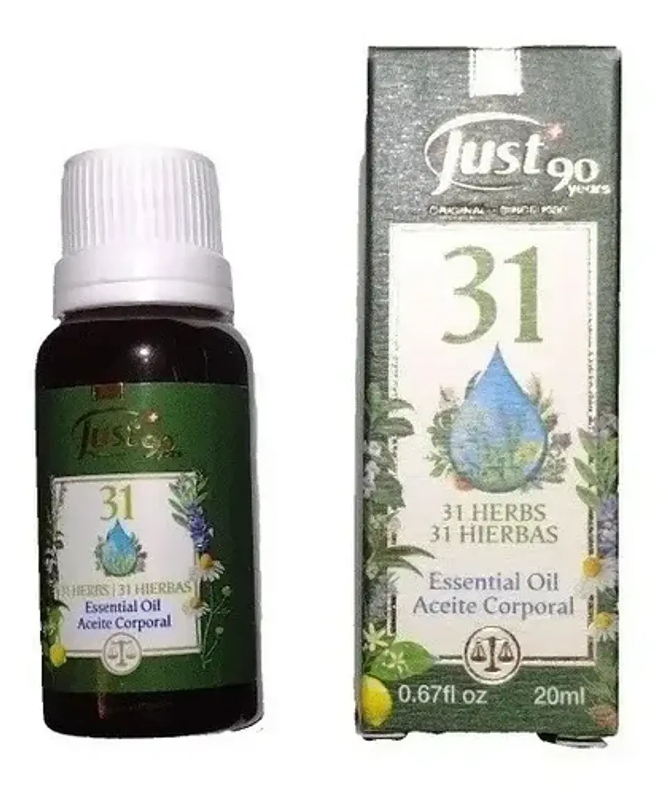 Óleo 31 Aceite Esencial 31 Hierbas Swiss Just 20ml 10