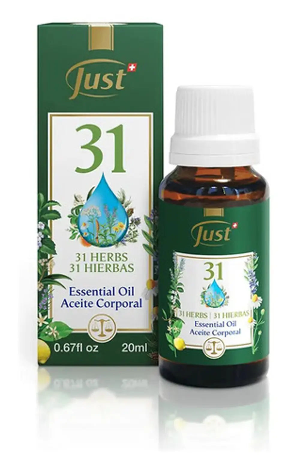 Óleo 31 Aceite Esencial 31 Hierbas Swiss Just 20ml 6