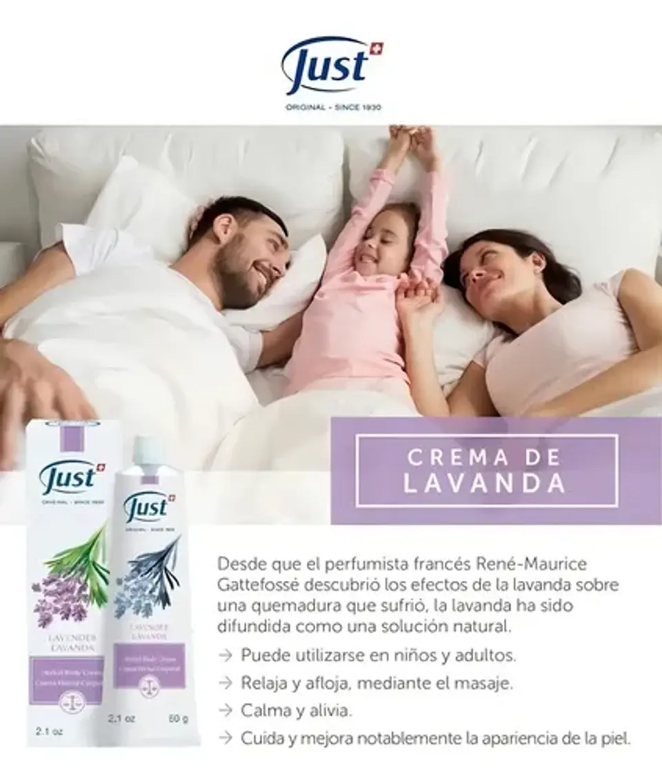 Swiss Just Crema De Lavanda, Relajante E Hidratante, 60 G 3