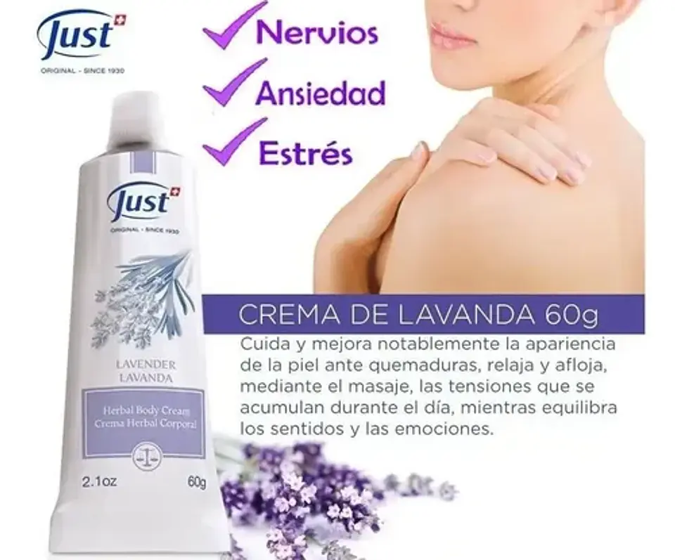 Swiss Just Crema De Lavanda, Relajante E Hidratante, 60 G 10