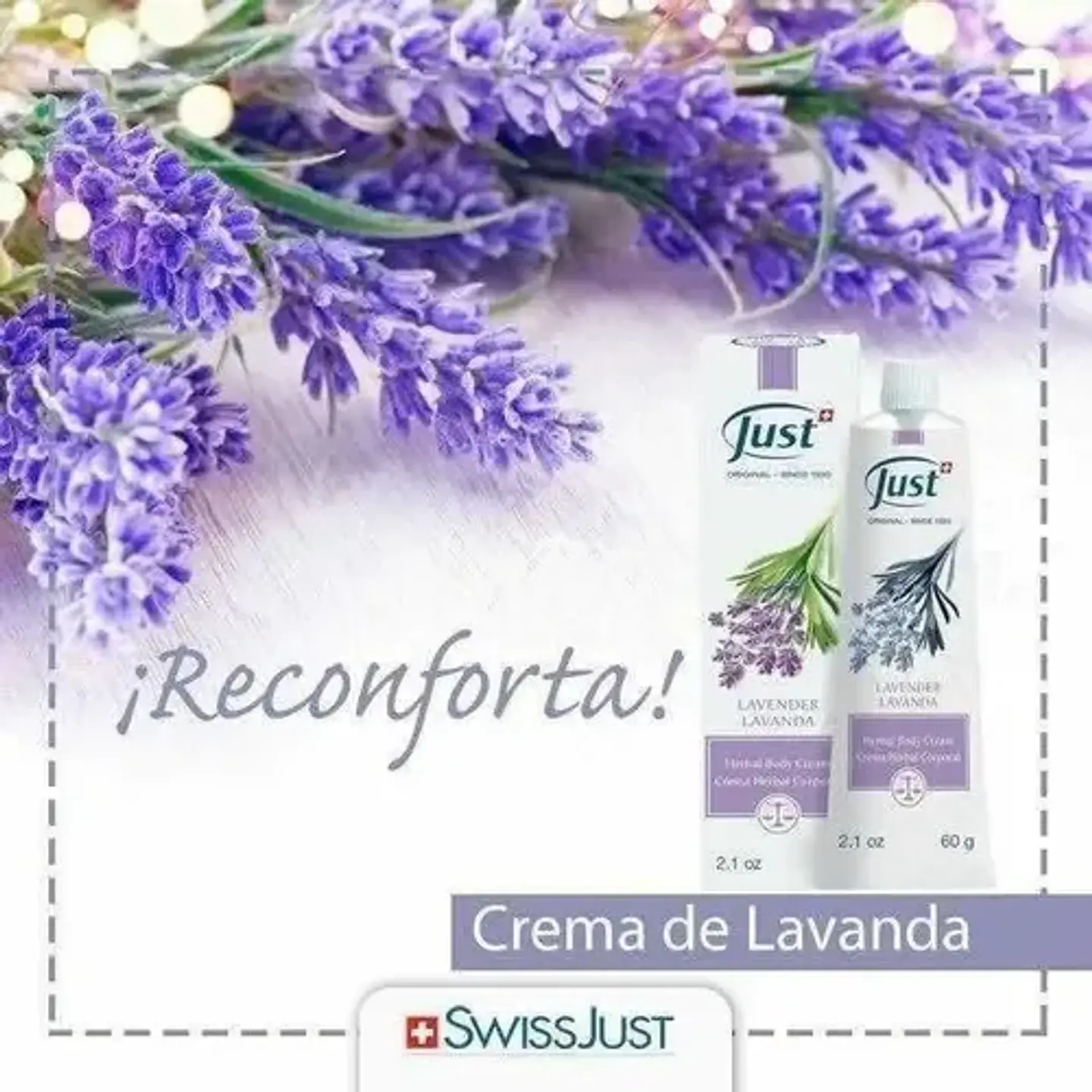 Swiss Just Crema De Lavanda, Relajante E Hidratante, 60 G 11