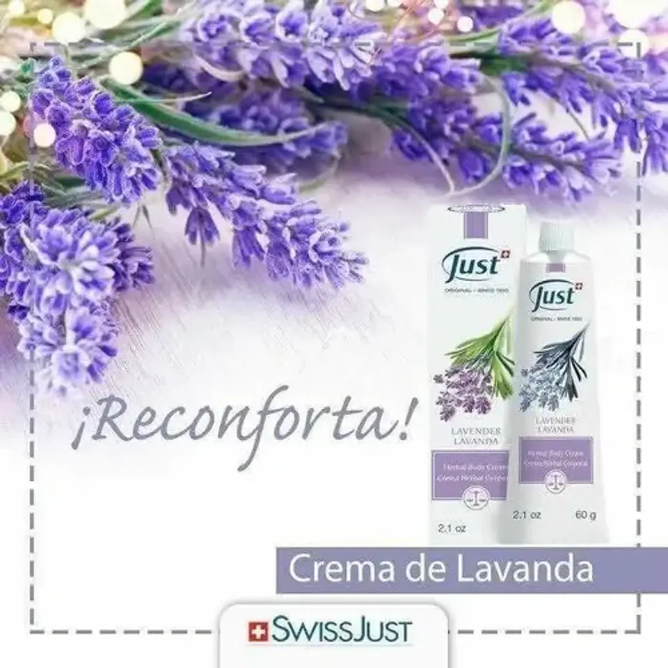 Swiss Just Crema De Lavanda, Relajante E Hidratante, 60 G 11
