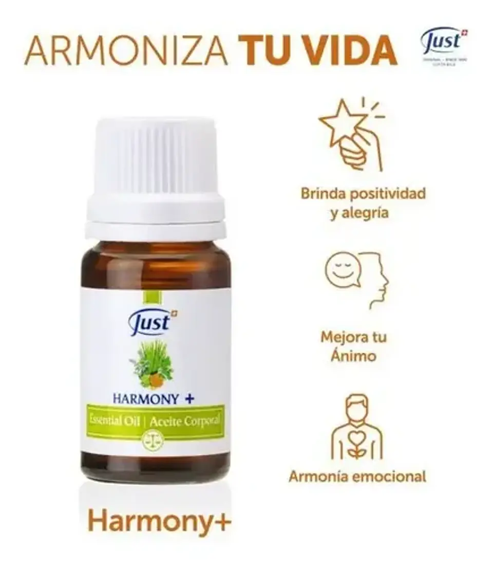 Aceite Esencial Harmony Just + 10 Ml- Equilibra Y Armoniza 7