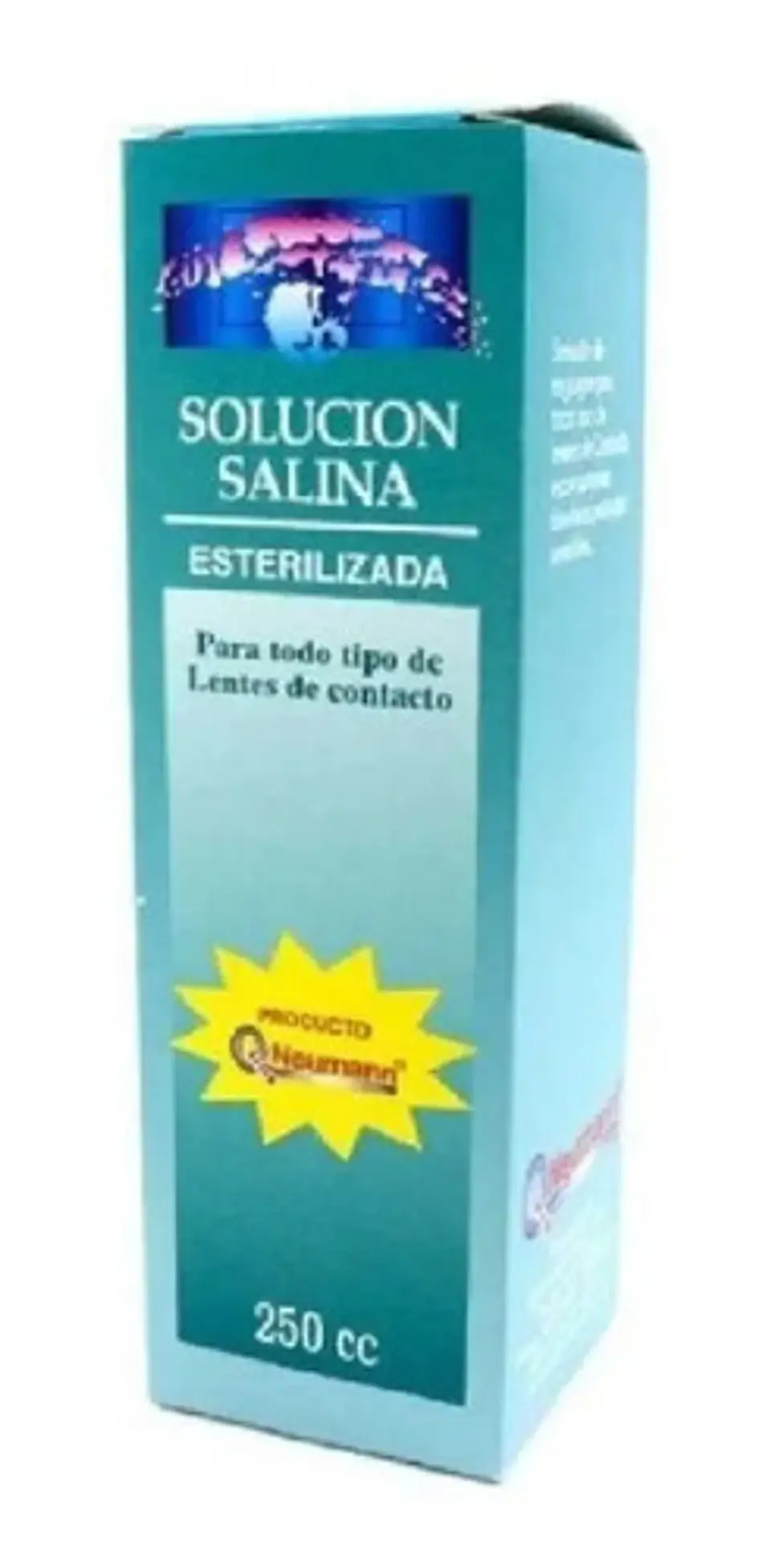 Solución Salina Esterilizada Química Neumann Para Lentes 250 Ml 2