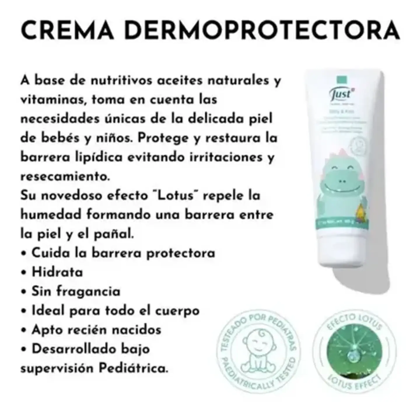 Crema Dermoprotectora Corporal Y Facial Bebés Y Niños Just 5