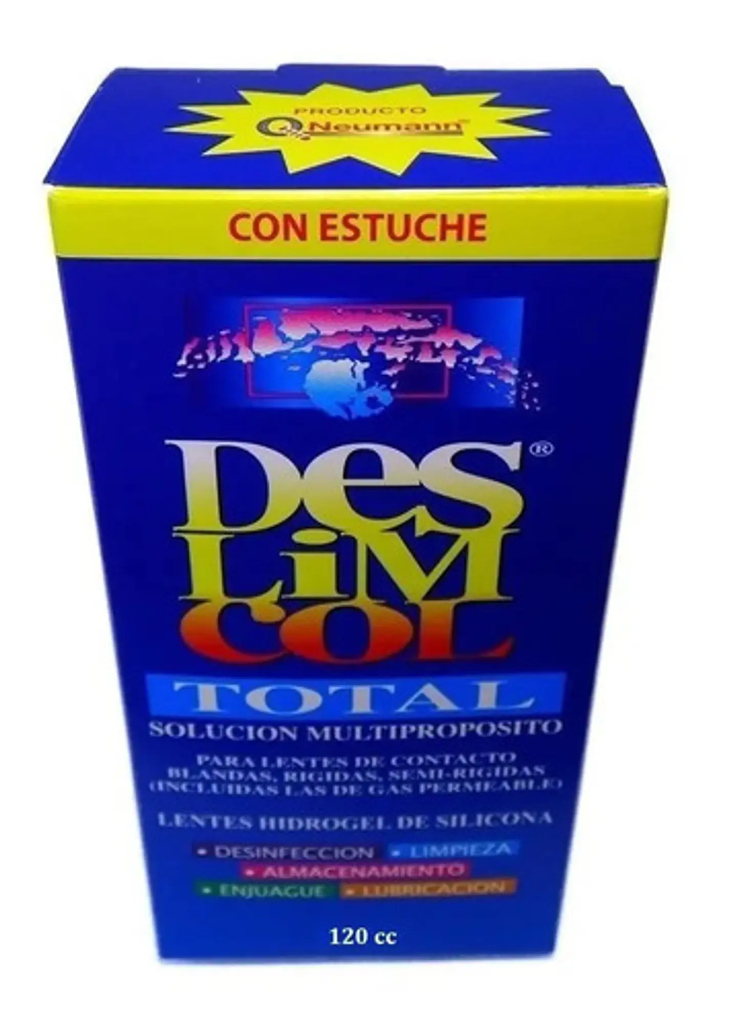 Solución Multipropósito Deslimcol Total 120 Ml Incluye Estuche 1