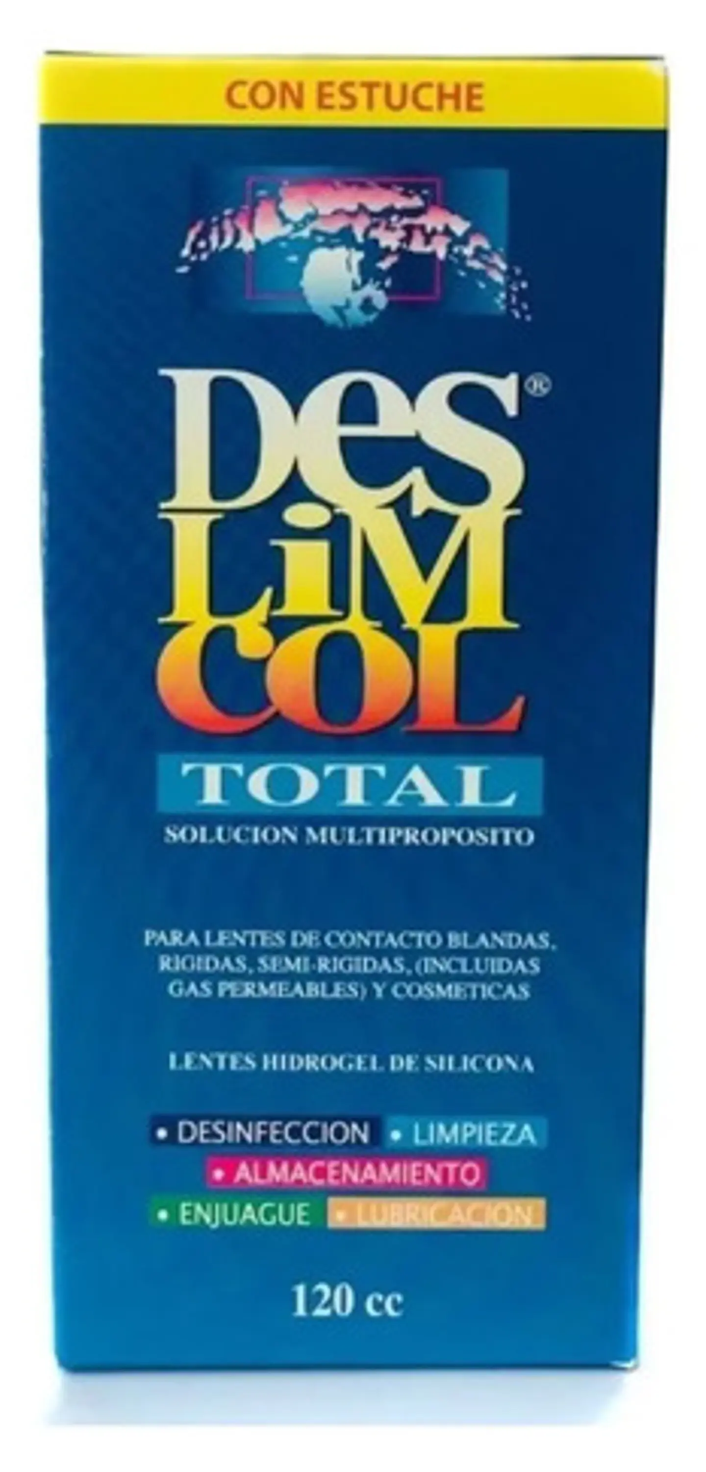 Solución Multipropósito Deslimcol Total 120 Ml Incluye Estuche 2