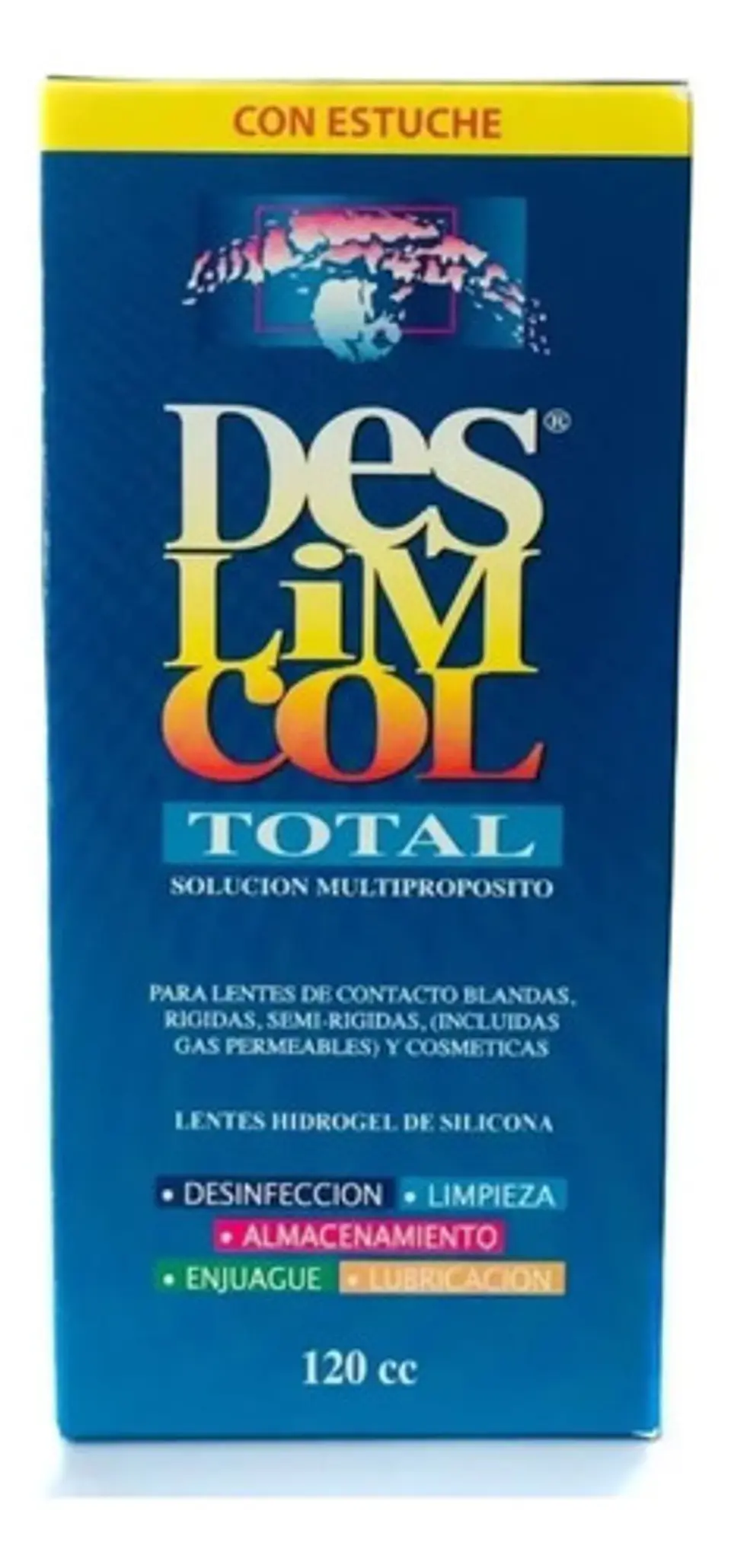 Solución Multipropósito Deslimcol Total 120 Ml Incluye Estuche 2