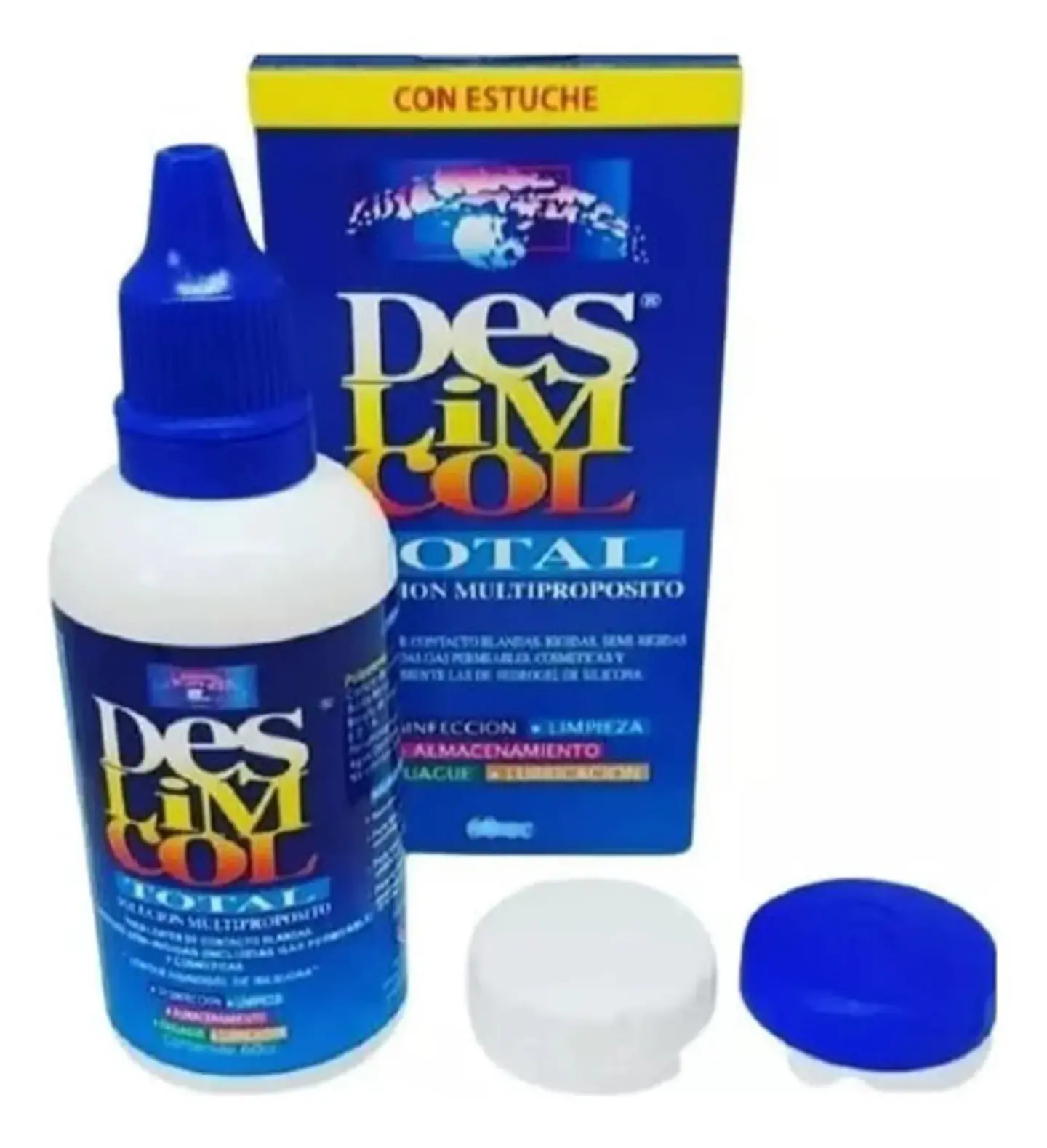 Solución Multipropósito Deslimcol Total 120 Ml Incluye Estuche 3