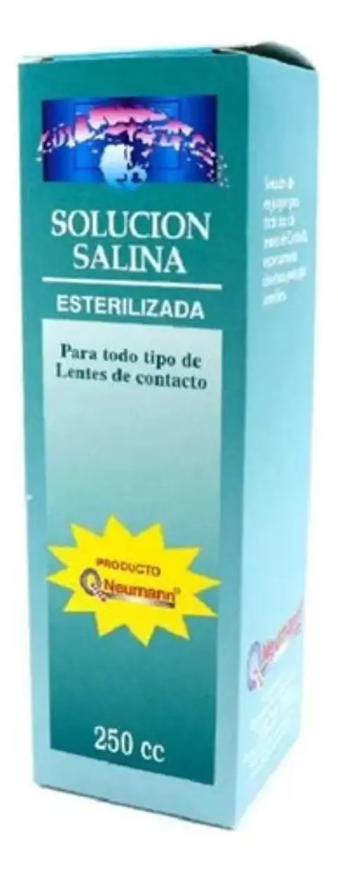 Solución Salina Esterilizada Química Neumann Para Lentes 250 Ml