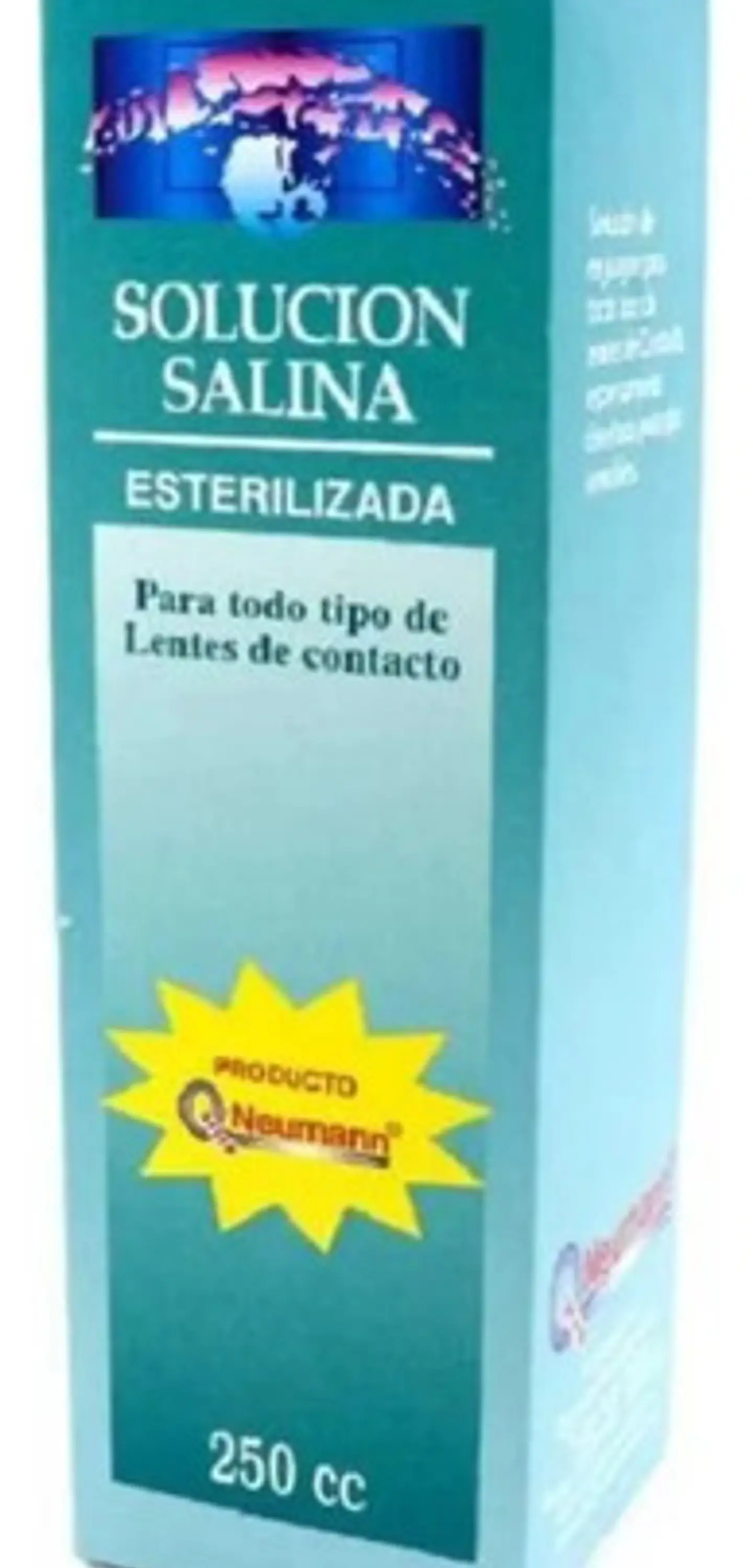 Solución Salina Esterilizada Química Neumann Para Lentes 250 Ml 1
