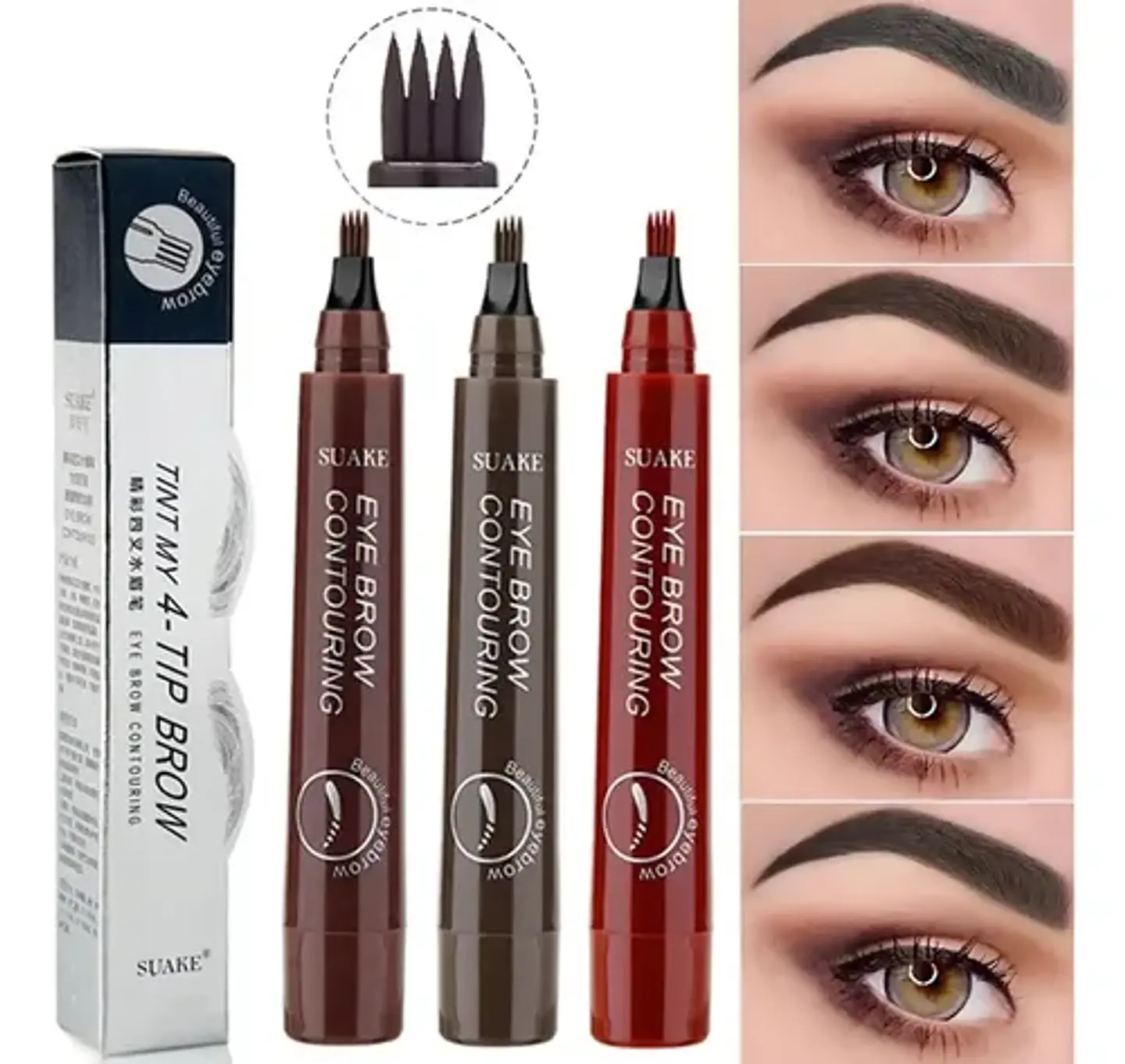 Lápiz Cejas Impermeable Microblading 24 Horas Maquillaje Color Plumón #05 3