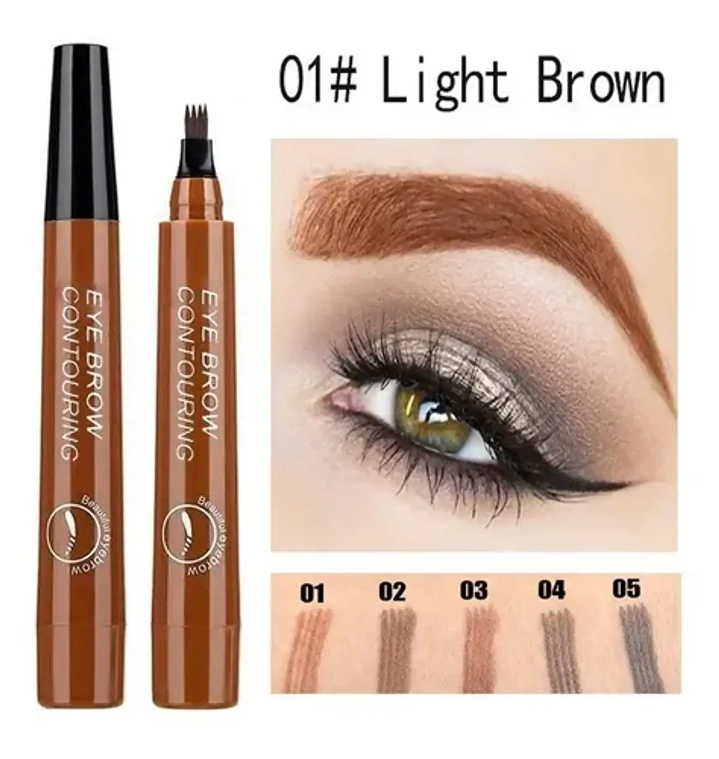 Lápiz Cejas Impermeable Microblading 24 Horas Maquillaje 5