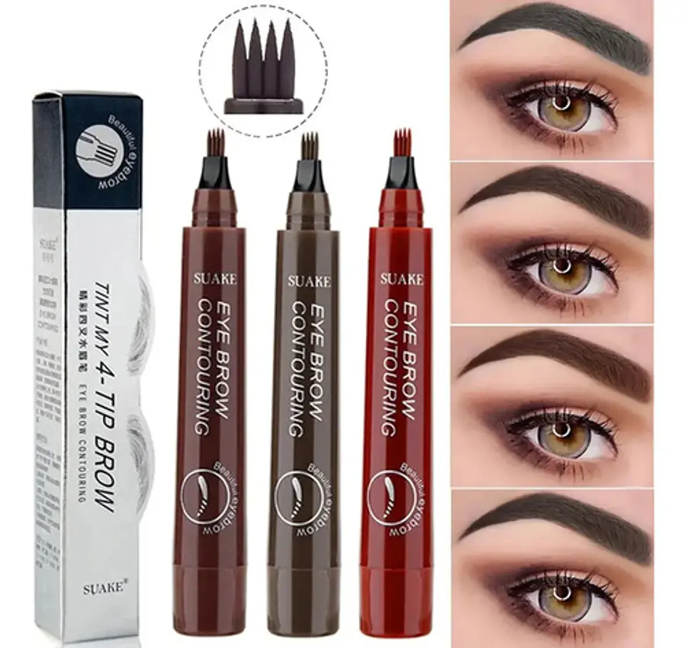 Lápiz Cejas Impermeable Microblading 24 Horas Maquillaje 11