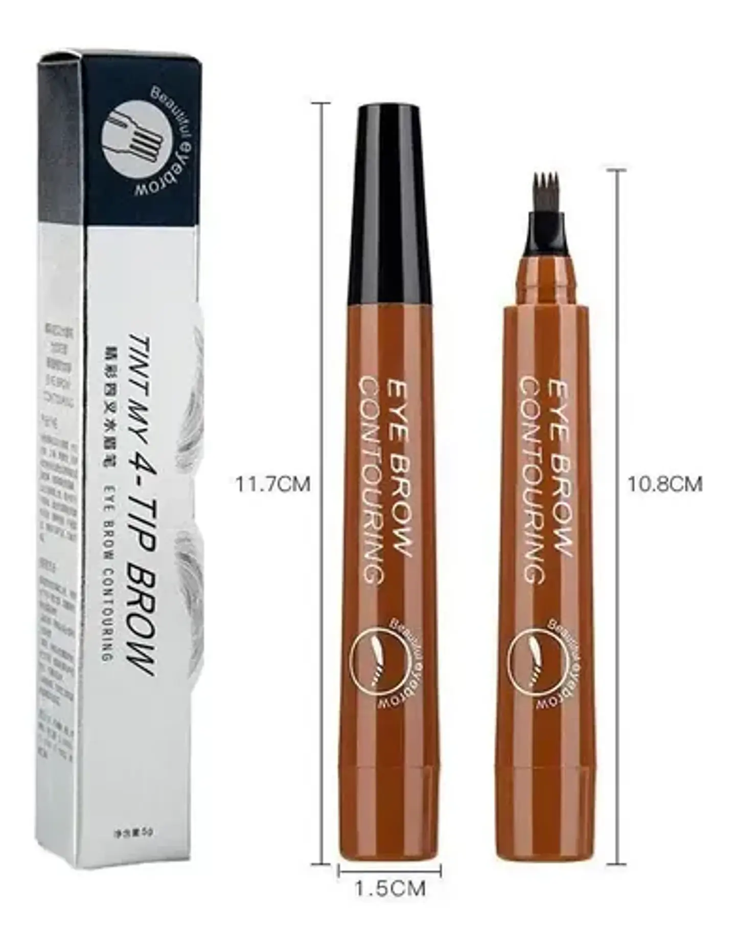 Lápiz Cejas Impermeable Microblading 24 Horas Maquillaje 14