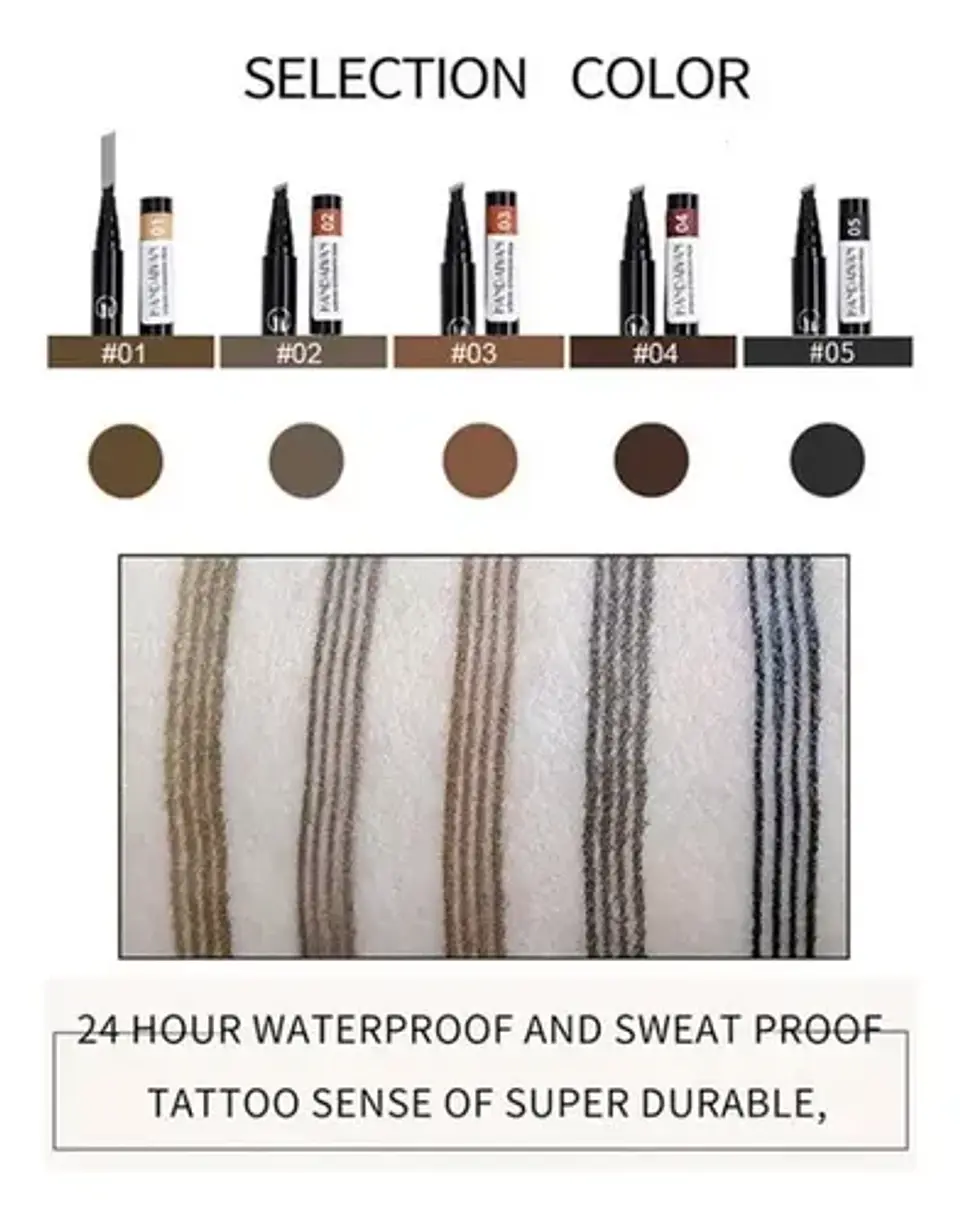 Lápiz Cejas Impermeable Efecto Microblading 24 Horas 15