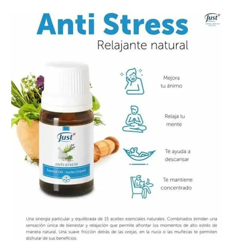 Swiss Just Aceite Esencial Activador ANTI-STRESS 10Ml 4