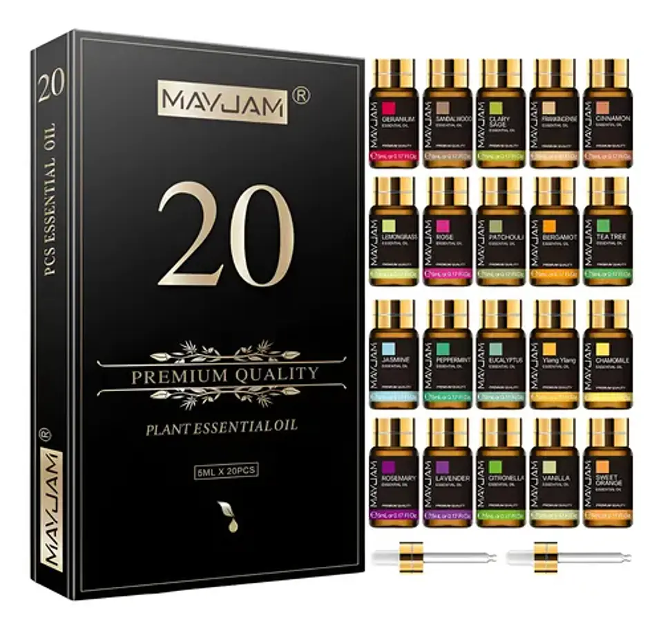 Set 20 Aceites Esenciales 100% Puros Natural Mayjam 1