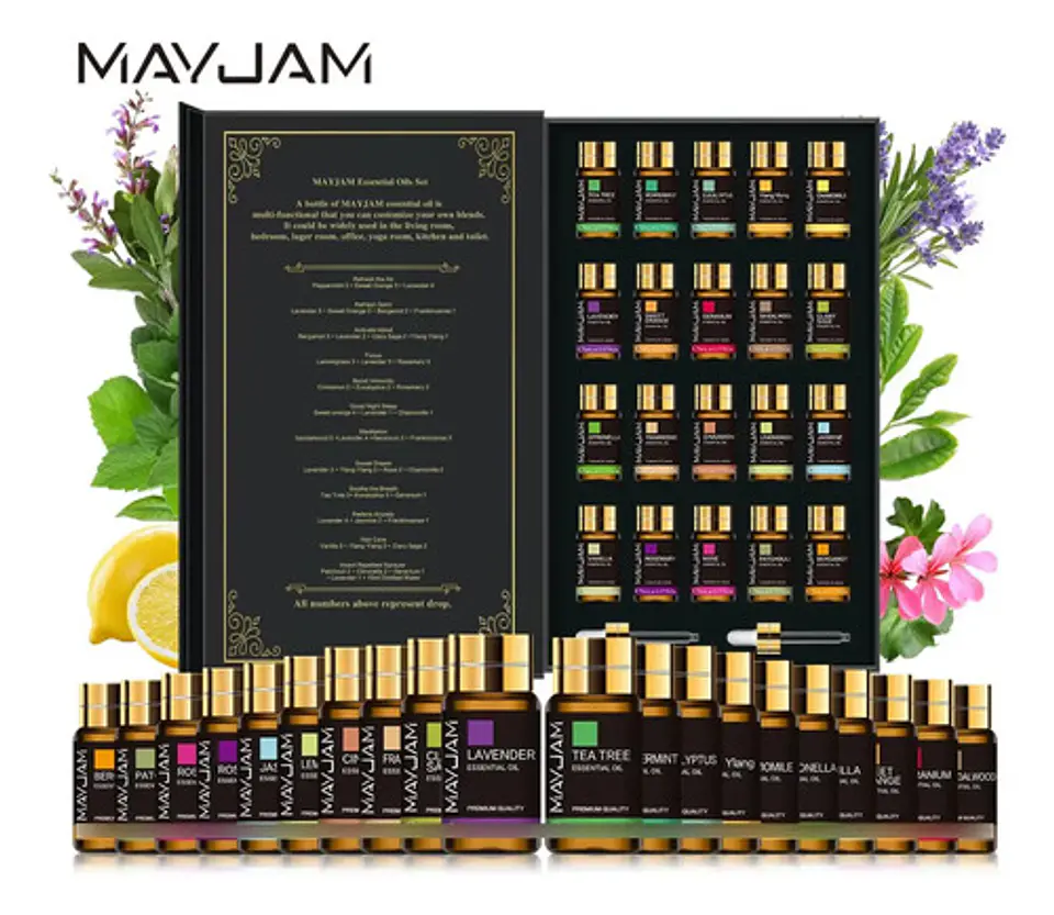 Set 20 Aceites Esenciales 100% Puros Natural Mayjam 2
