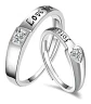 Anillos Ajustables Compromiso Ilusión Novios Amor Pareja - Miniatura 29