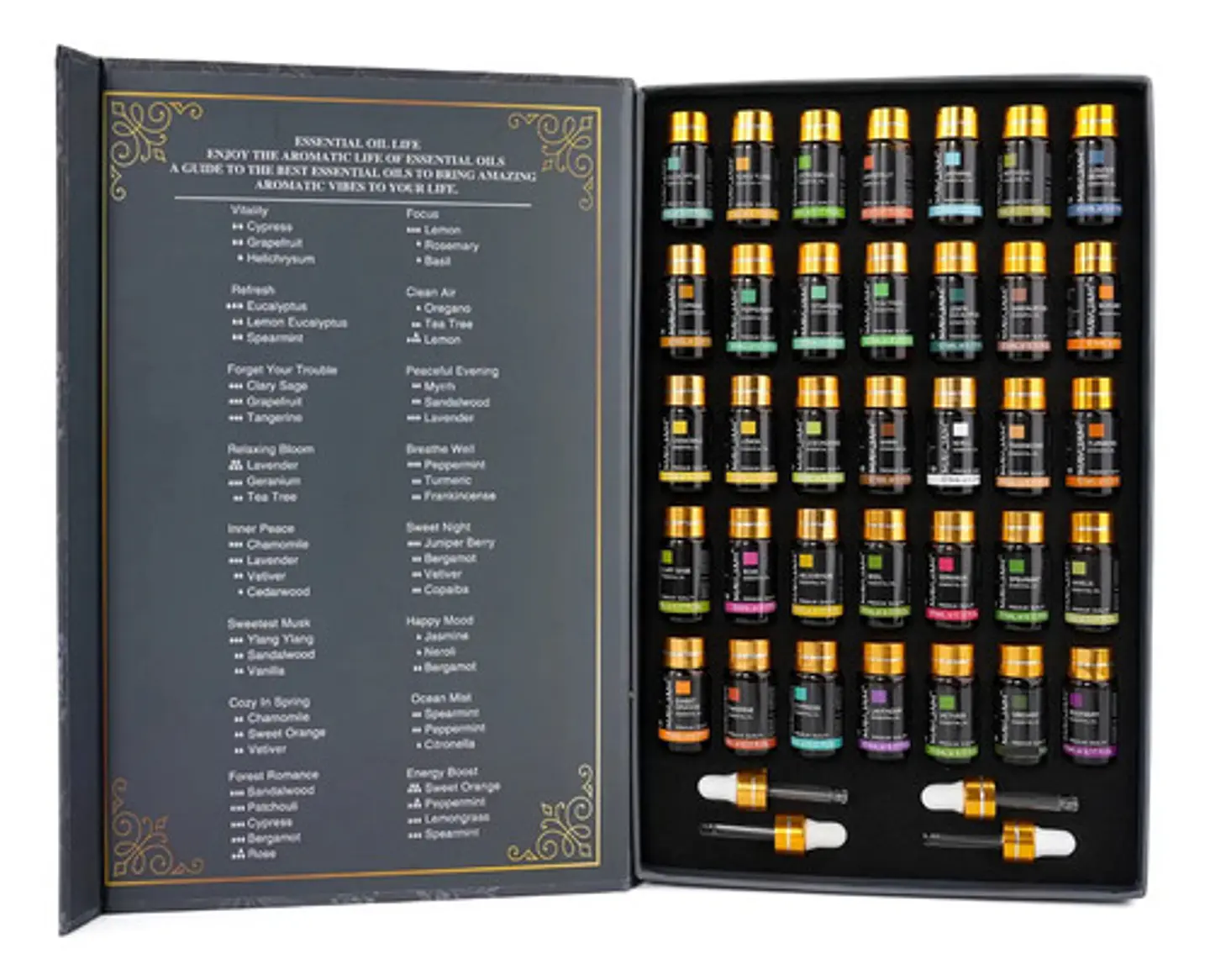 Set 35 Aceites Esenciales 100% Puros Natural Mayjam 2