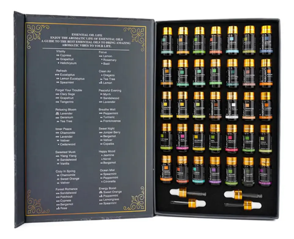 Set 35 Aceites Esenciales 100% Puros Natural Mayjam 2