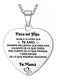Collar Corazón Cadena Dije Madre A Hija + Bolsa Regalo Joyas - Miniatura 1