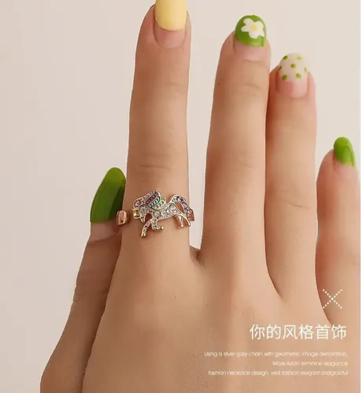 Anillo Unicornio Ajustable + Caja Terciopelo Regalo Niña 5