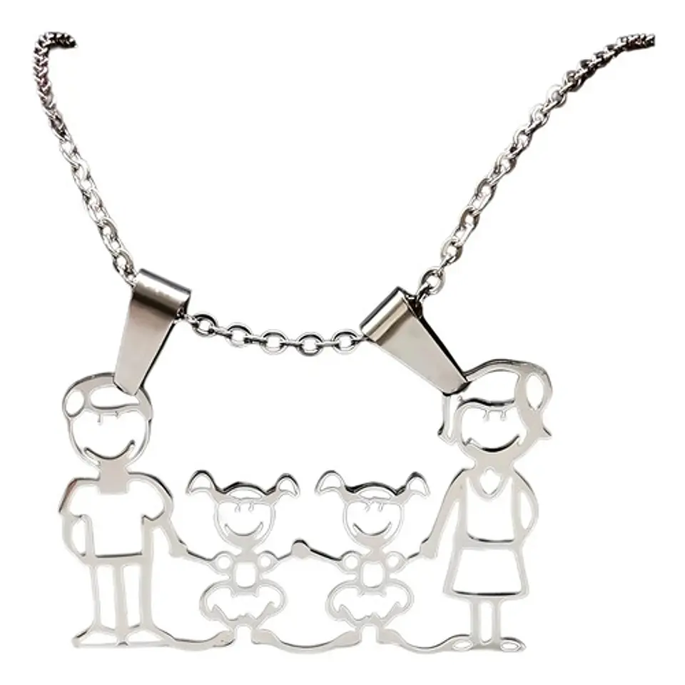 Collar Regalo Dia Madre Mamá Familia Hijos Joyas Mujer  1