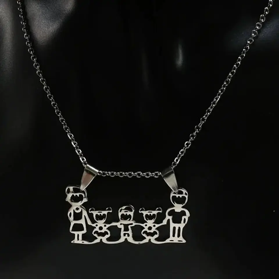 Collar Regalo Dia Madre Mamá Familia Hijos Joyas Mujer  19